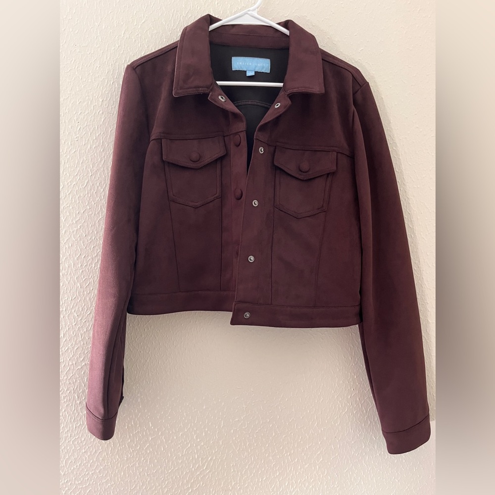 Draper James women’s Cropped Faux Suede Jacket